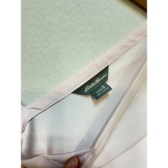 Eddie Bauer Women's Departure V-Neck Tank Top Size S Pink Lightweight Casual - Picture 3 of 9